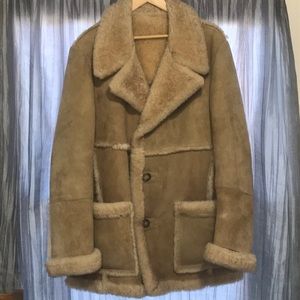 VTG heavy sheepskin and wool winter coat